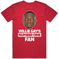 Willie Gay Jr Number One Fan Men’s 100% Cotton Red T Shirt