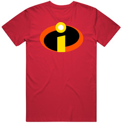 The Incredibles Logo Halloween Costume Men’s 100% Cotton Red T Shirt