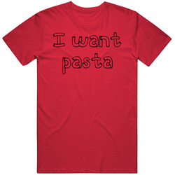 I Want Pasta Master Of None Netflix Original Fan Men’s 100% Cotton Red T Shirt