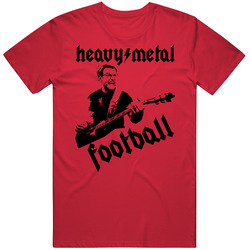 Heavy Metal Football Jurgen Klopp Liverpool Football Soccer Fan Men’s 100% Cotton Red T Shirt