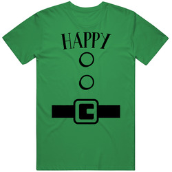 Happy Seven Dwarfs Snow White Halloween Costume Men’s 100% Cotton Green T Shirt