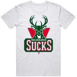 Milwaukee Sucks Basketball Funny Parody T Men’s 100% Cotton White T Shirt
