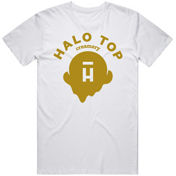 Halo Top Creamery Healthy Foods Men’s 100% Cotton White T Shirt