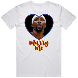 Kentavious Caldwell Pope Marry Me Men’s 100% Cotton White T Shirt