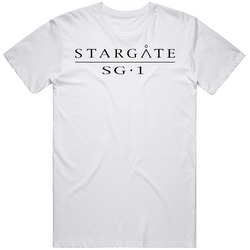 Stargate 90s Tv Show Drama Men’s 100% Cotton White T Shirt