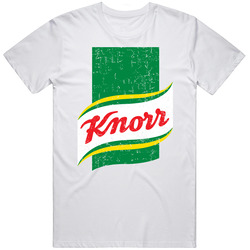 Knorr Cool Popular Food Drink Restaurant Brand Logo Gift Men’s 100% Cotton White T Shirt