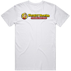 Hungry Howie's Pizza And Subs Men’s 100% Cotton White T Shirt