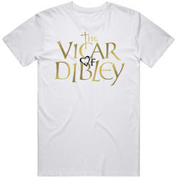The Vicar Of Dibley 90s Tv Show Comedy Men’s 100% Cotton White T Shirt
