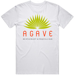 Agave Restaurant And Tequila Bar New York Men’s 100% Cotton White T Shirt