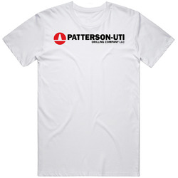 Patterson-uti Energy Inc Nasdaq Company Logo Employee Fan Men’s 100% Cotton White T Shirt