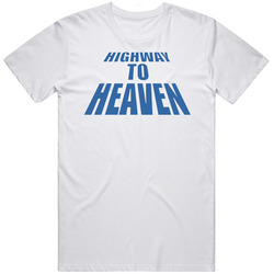 Highway To Heaven Retro 80s Tv Show Logo Fan Men’s 100% Cotton White T Shirt