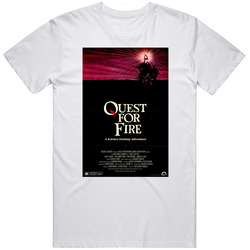 Quest For Fire Retro Movie  Fan Men’s 100% Cotton White T Shirt