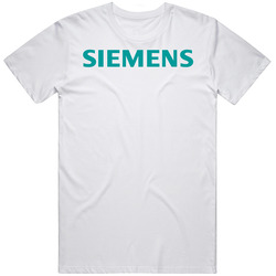 Siemens Men’s 100% Cotton White T Shirt