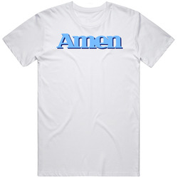 Amen Retro 80s Tv Show Logo Fan Men’s 100% Cotton White T Shirt