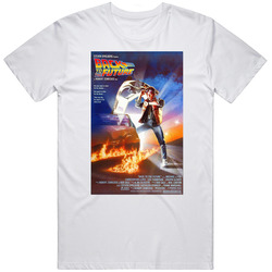Back To The Future Best 80s Movie Men’s 100% Cotton White T Shirt