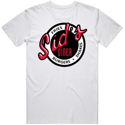Sid's Diner Burger Food Fan Men’s 100% Cotton White T Shirt
