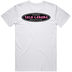 Taco Cabana Men’s 100% Cotton White T Shirt