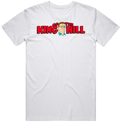 King Of The Hill 90s Tv Show Caroon Men’s 100% Cotton White T Shirt