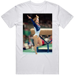 Kerri Strug 1996 Olympics Iconic Men’s 100% Cotton White T Shirt
