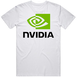 Nvidia Men’s 100% Cotton White T Shirt
