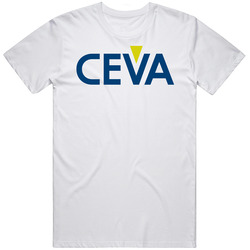 Ceva Inc Nasdaq Company Logo Employee Fan Men’s 100% Cotton White T Shirt