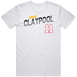 Chase Claypool 11 Favorite Player Pittsburgh Football Cool Men’s 100% Cotton White T Shirt