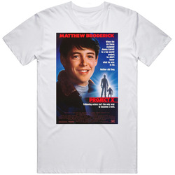 Project X Best 80s Movie Men’s 100% Cotton White T Shirt