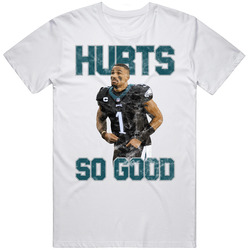 Jalen Hurts So Good Worn Look Men’s 100% Cotton White T Shirt