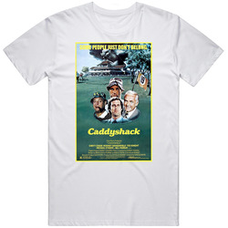 Caddyshack Best 80s Movie Men’s 100% Cotton White T Shirt