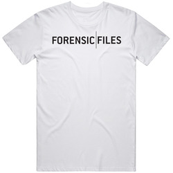 Forensic Files 90s Tv Show Crime Men’s 100% Cotton White T Shirt