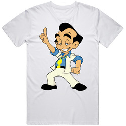 Larry Laffer Leisure Suit Larry In The Land Of The Lounge Lizards Video Game Character Men’s 100% Cotton White T Shirt