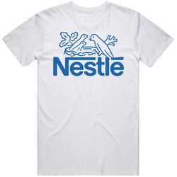Nestle Men’s 100% Cotton White T Shirt