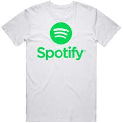 Spotify Music Sonos App Player Fan Men’s 100% Cotton White T Shirt