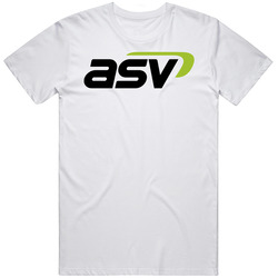 Asv Holdings Nasdaq Company Logo Employee Fan Men’s 100% Cotton White T Shirt
