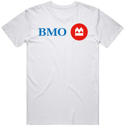 Bank Of Montreal Bmo Nasdaq Company Logo Employee Fan Men’s 100% Cotton White T Shirt