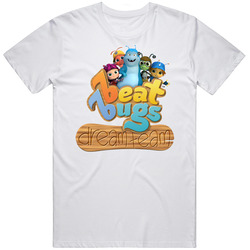 Beat Bugs Fictional Music Group Fan Men’s 100% Cotton White T Shirt