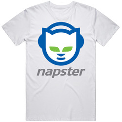 Napster Music Sonos App Player Fan Men’s 100% Cotton White T Shirt