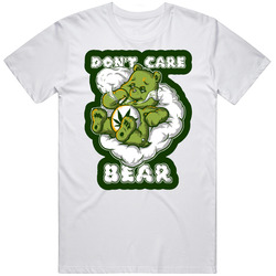 Don't Care Bear Funny Weed Smoking Men’s 100% Cotton White T Shirt