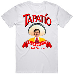 Tapatio Hotsauce Logo Men’s 100% Cotton White T Shirt