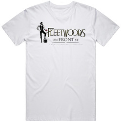 Fleetwood's On Front St. Maui Hawaii Restaurant Men’s 100% Cotton White T Shirt