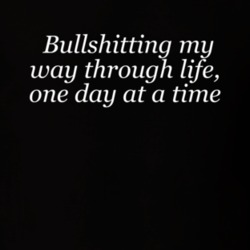 Bullshitting Through Life One Day At A Time Funny Procrastinator Shirt