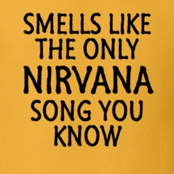 Smells Like The Only Nirvana Song You Know Funny Music T Shirt