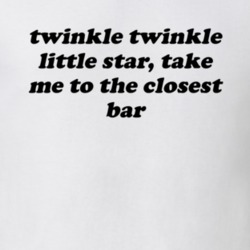 Twinkle Little Star Take Me To The Bar Funny Drinking T Shirt