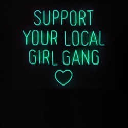Support Your Local Girl Gang Neon Lights Tumblr T Shirt