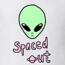 Spaced Out Alien Tumblr Cool T Shirt