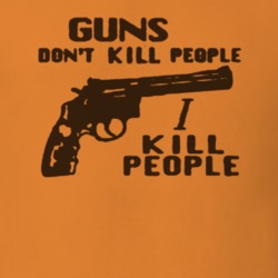 Guns Don't Kill People I Kill People Happy Gilmore Movie T Shirt