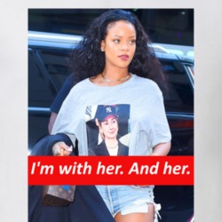 I'm With Her and Her Rihanna Hillary Clinton Election Trendy Classic T
