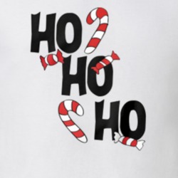 Ho Ho Ho Candy Cane Holiday Christmas T Shirt