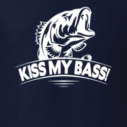 Kiss My Bass Funny Fisher Fishing T Shirt