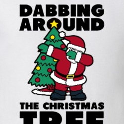 Dabbing Around The Christmas Tree Funny Holiday T Shirt